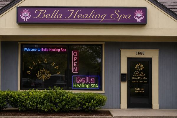 Bella Healing Spa view from outside in Centerville MA 02632