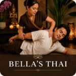 Client enjoying Bella's Thai bodywork at Cape Cod Healing Spa in a peaceful wellness setting on Cape Cod.